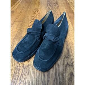 Brunate Suede Heeled Loafer Size 41 Made in Italy